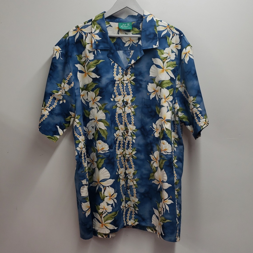 Jade Fashions Hawaiian Tropical Print Shirt Men's Size 2X Short Sleeve